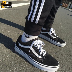 韩国正品 span class=h>vans /span> old school黑白低帮os sk8经典款