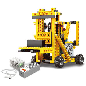 万格乐博士教具拼插积木兼容乐高机器人高科技机械马达1403叉车 $