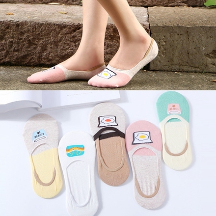 双隐形袜女硅胶防滑袜子纯棉超浅