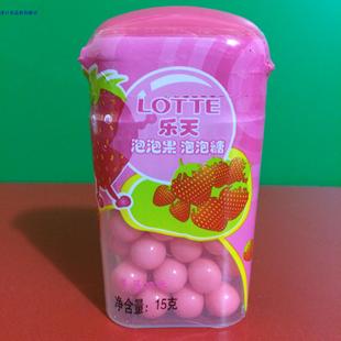 lotte乐天泡泡果泡泡糖(草莓口味/蓝莓口味)15g