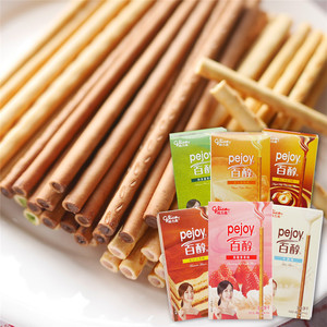 glico格力高pejoy百醇注心饼干棒48g盒抹茶味零食办公室休闲小吃