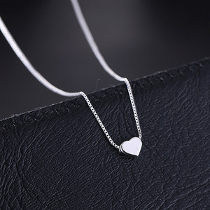 赵默笙唐嫣同款纯银女皓石单钻吊坠气质百搭简约日韩锁骨项链配饰