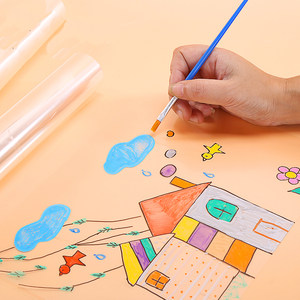 透明塑料胶片手绘画涂鸦幼儿园环境布置diy装饰创意材料满9.9包邮