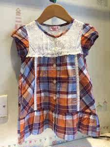 断码特价清仓包邮 女童夏欧根纱碎花连衣裙 内