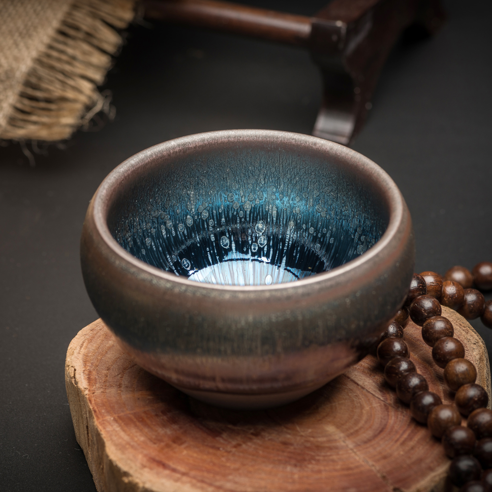 建盏建阳油滴天目釉陶瓷茶杯主人品茗杯鹧鸪斑兔毫正品特价包邮