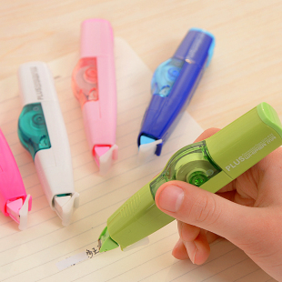 日本普乐士修正带 可换芯6m长大容量涂改带 简约创意学生涂改改正学习