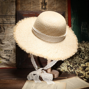 蕾丝大檐帽图片