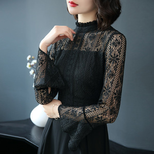 女式蕾丝打底衫中长款a字裙图片