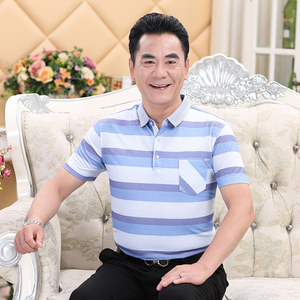 【中年男土夏天短袖t恤价格】最新中年男土夏