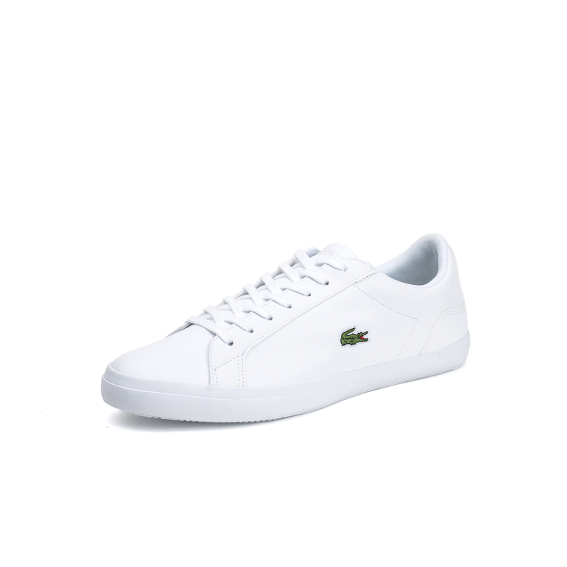 LACOSTE（法国鳄鱼）男士时尚简约纯色拼接系带休闲板鞋M1032RL1