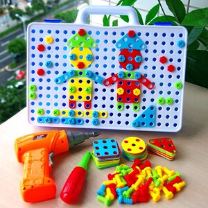 启蒙多功能修理工电钻角色扮演儿童玩具宝宝动手能力电转组合套装