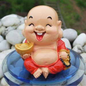 创意卡通可爱q版弥勒佛汽车摆件 span class=h>宝宝 /span>佛 span