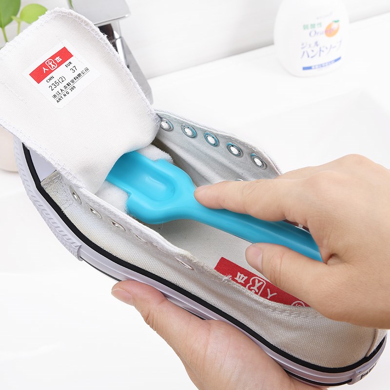 日本LEC软毛鞋刷不伤鞋家用鞋刷子清洁多功能长柄创意清洁洗鞋刷
