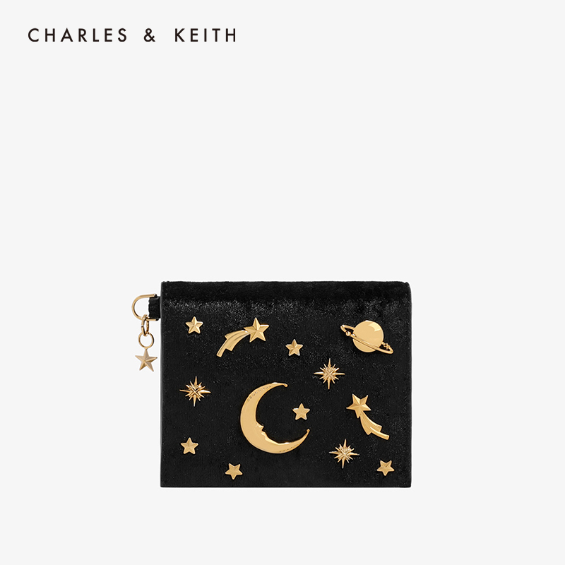 CHARLES＆KEITH 星月包 CK6-50680649多功能星空短款钱包