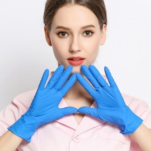 双美女医用手套图片