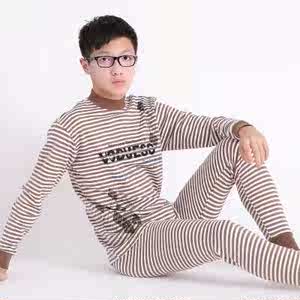 秋衣秋裤套装12中大童13岁保暖内衣男大童14