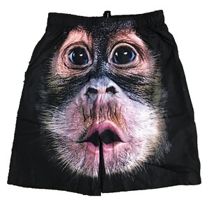 搞笑大猩猩3d逼真猴子夏季沙滩花五分短裤运动大裤衩立体动物图案