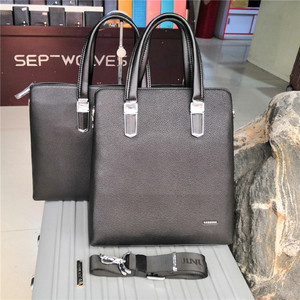 正品金路达男士手提包单肩包斜挎头层牛皮男包横款竖款 span class=h>