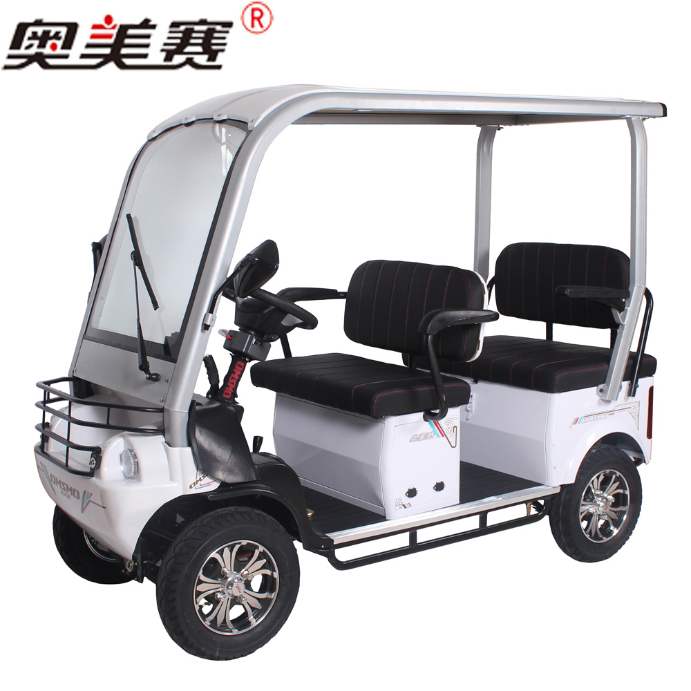 包邮奥美赛m5/m-5成人新款电动四轮车四4人用电动代步车四轮4轮车