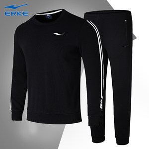 鸿星尔克正品男运动服2016秋季新款卫衣休闲