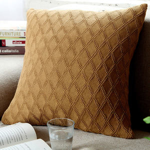 北欧样板房沙发上的抱枕摆件全棉针织家用休闲靠垫抱枕套腰靠椅靠