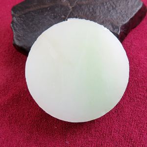 新疆天然和田玉白玉带翠手镯芯 span class=h>镯子芯 /span>珍贵收藏