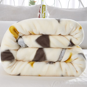 包边法兰绒男生盖单人 span class=h>毛毯 /span>被子加厚冬季铺床