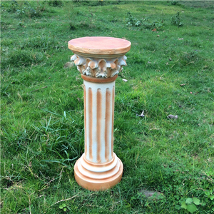 欧式客厅树脂罗马柱花架图片