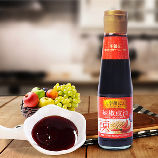 香港进口李锦记辣椒豉油207ml瓶酱油香辣酱蒸炒烧烤调料拌面辣酱