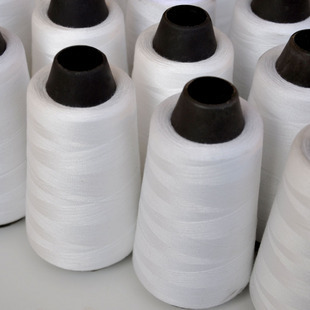 3000码白色缝纫线 涤纶线 机缝线 大轴线 diy手缝线 402缝纫线