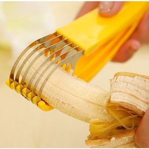 优质304不锈钢刀片香蕉切片器 环保切香蕉神器火腿水果刀z254