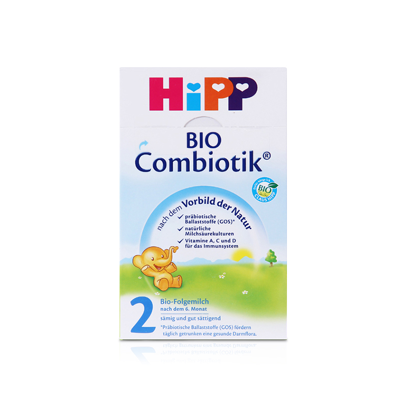 【直营】hipp德国喜宝益生元牛奶粉婴儿配方奶粉2段600g
