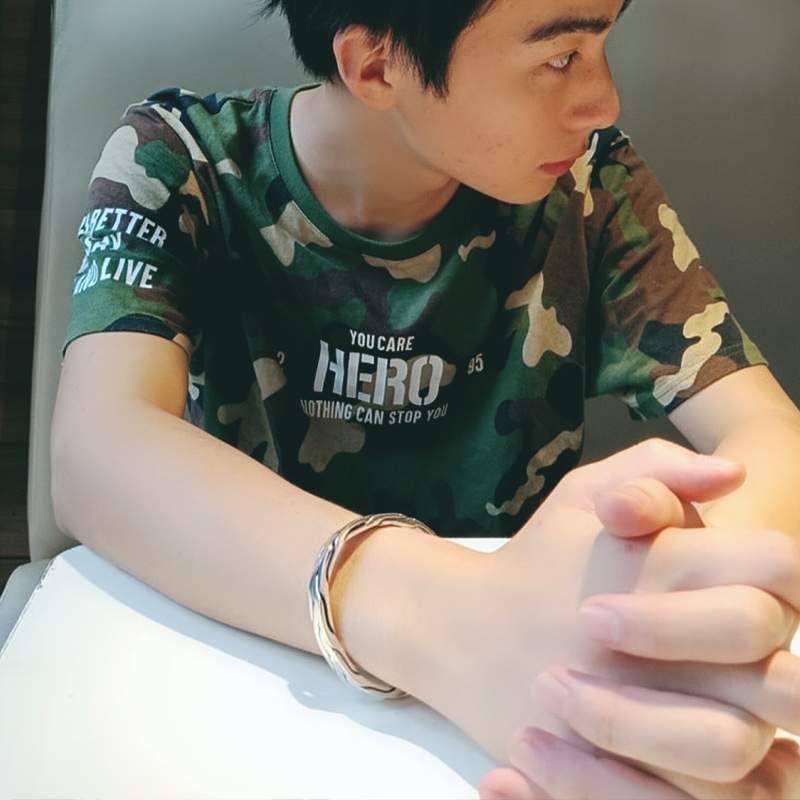 手工编织手镯图片