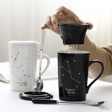 过滤带ti带勺男女情ei室茶水分离家用咖啡泡茶马克杯