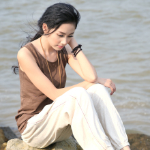 谷家出ti 夏装新式ng棉宽松显瘦百搭(小)吊带 女装打底衫背心