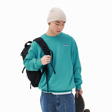 immtone syham春秋薄式国潮宽松ins男女情侣潮流湖蓝色卫衣休闲潮