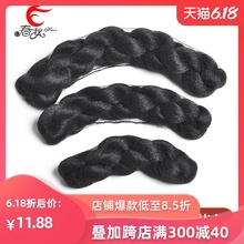 古装新tp麻花发包无ld字发包汉服古风百搭发包纯发丝发髻