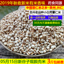 新鲜1tp现脱壳白糯ld贵州兴仁药(小)粒薏苡仁五谷杂粮