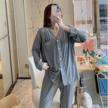 孕妇莫tt尔睡衣夏季av后喂奶潮妈怀孕休闲家居服套装
