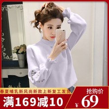 春秋冬vp哺乳期上衣py打底针织衫辣妈式女装外出时尚喂奶毛衣