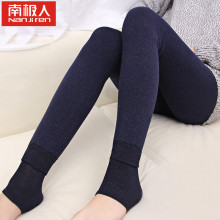 南极的wa冬加绒加厚ga打底裤女外穿高腰一体大码显瘦保暖棉裤