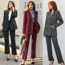 韩款新wa时尚气质职mi修身显瘦西装套装女外套西服工装两件套