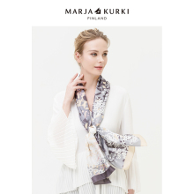 MARwcAKURKqw亚古琦真丝丝巾女百搭春秋洋气时尚长式桑蚕丝围巾