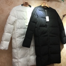 2dawe韩国纯色圆uo2020新式面包羽绒棉服衣加厚外套中长式女冬