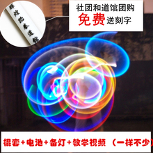 夜光震wo抗摔舞台表ngD荧光七彩双截棍发光二节棍