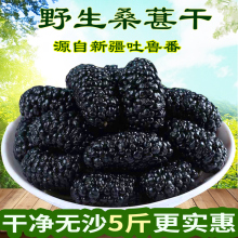 新鲜无wo黑桑椹新疆iu生桑葚果干500g包邮2斤免洗特级