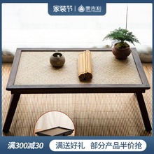 实木竹wo阳台榻榻米an折叠茶几日式茶桌茶台炕桌飘窗坐地矮桌