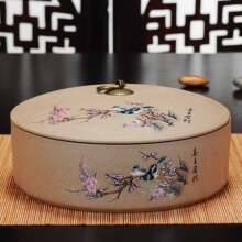 老岩泥wo叶罐大号七an仿古紫砂新品普洱茶饼家用醒储存装陶瓷