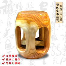 香樟木wo鼓凳实木整an树墩椅子根雕木雕凳子茶桌茶台木墩凳子