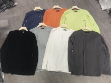 钟文服wu店-20韩qu秋季净款口袋纯棉圆领宽松长袖内搭T恤推荐